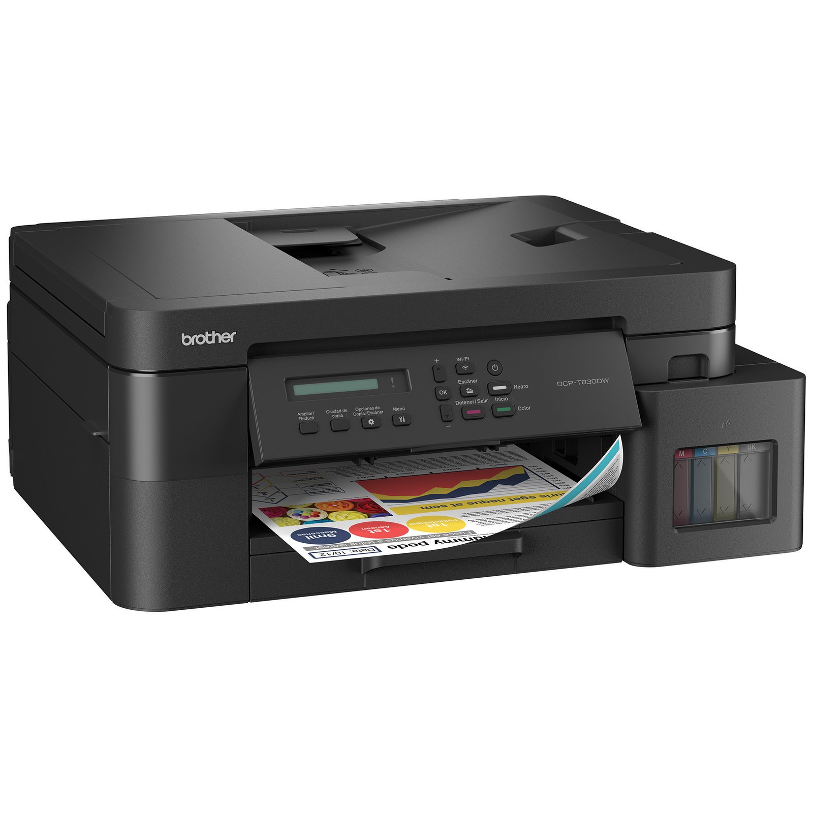 IMPRESORA BROTHER MFC DCP T830DW TINTA CONTINUA MULTIFUNCION WIRELESS DUPLEX - Imagen 3