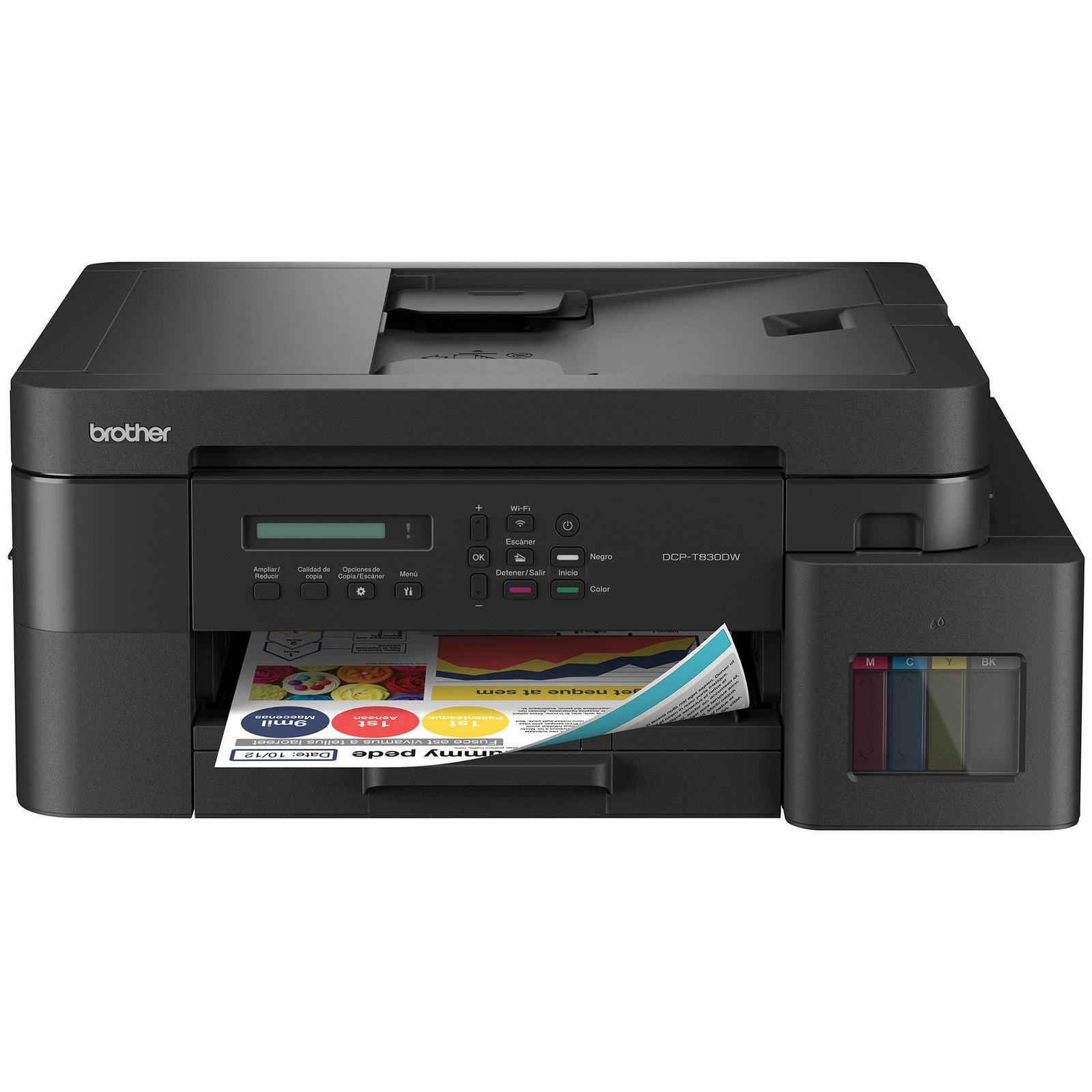 IMPRESORA BROTHER MFC DCP T830DW TINTA CONTINUA MULTIFUNCION WIRELESS DUPLEX